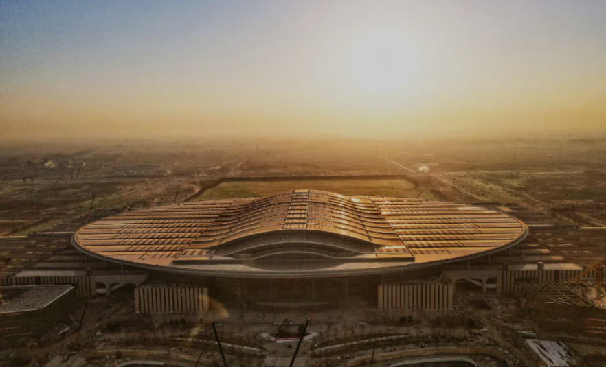 雄安站樓頂光伏發電工程正式并網！(圖1)